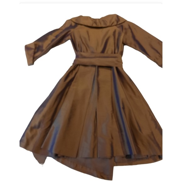 Sara Campbell Designer Dress Silk Shirt Dress Size 6 - Picture 2 of 6